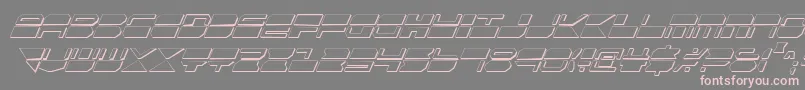 Qmarkcsi Font – Pink Fonts on Gray Background