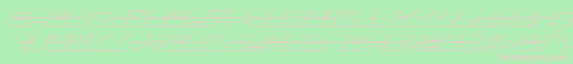 Qmarkcsi Font – Pink Fonts on Green Background