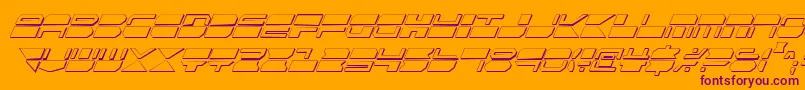 Qmarkcsi Font – Purple Fonts on Orange Background