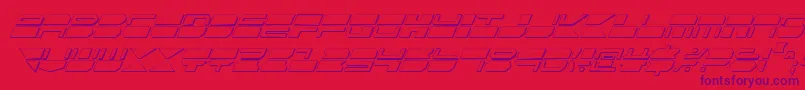 Qmarkcsi Font – Purple Fonts on Red Background