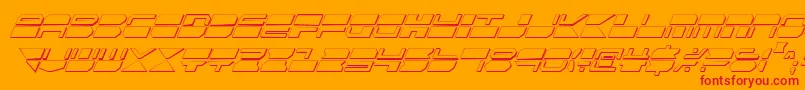 Qmarkcsi Font – Red Fonts on Orange Background