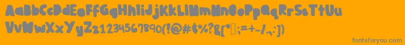 Juliabooth Font – Gray Fonts on Orange Background