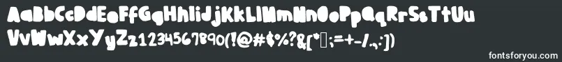 Juliabooth Font – White Fonts on Black Background