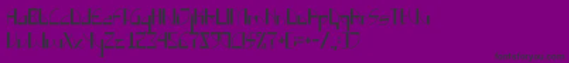 Backn Font – Black Fonts on Purple Background