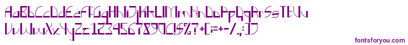 Backn-fontti – violetit fontit valkoisella taustalla