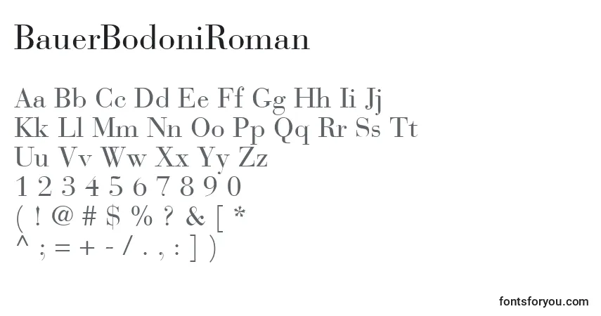 bauer bodoni roman font