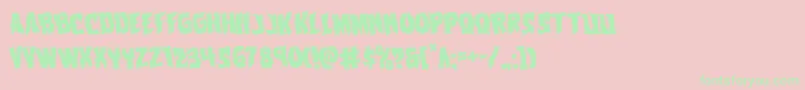 Vorvolakarotate Font – Green Fonts on Pink Background