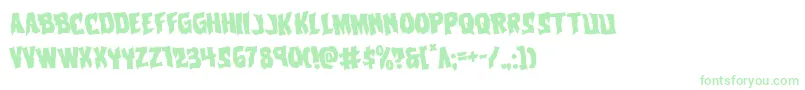 Vorvolakarotate Font – Green Fonts on White Background