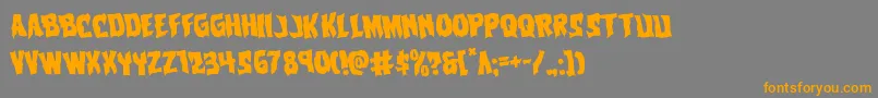 Vorvolakarotate Font – Orange Fonts on Gray Background