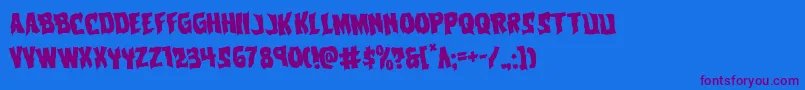 Vorvolakarotate Font – Purple Fonts on Blue Background
