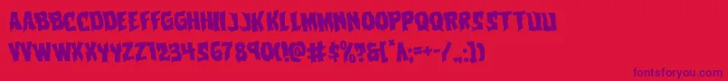 Vorvolakarotate Font – Purple Fonts on Red Background