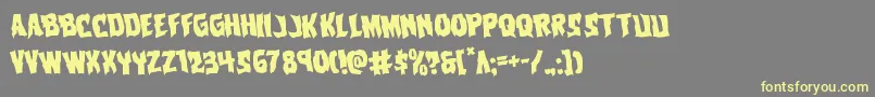 Vorvolakarotate Font – Yellow Fonts on Gray Background