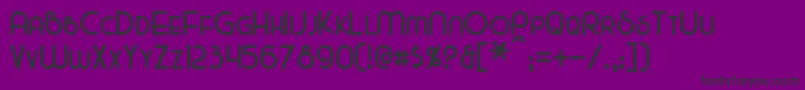 フォントMajel – 紫の背景に黒い文字