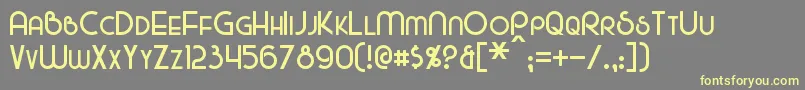 Majel Font – Yellow Fonts on Gray Background