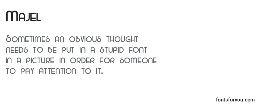 Review of the Majel Font
