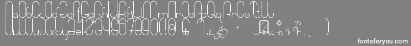 ASweetMelodyMyLady Font – White Fonts on Gray Background