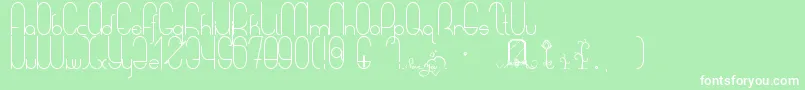 Więcej informacji o czcionce ASweetMelodyMyLady Czcionka ASweetMelodyMyLady – białe czcionki na zielonym tle