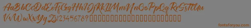 TheRedlightFree Font – Brown Fonts on Gray Background