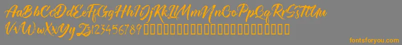 TheRedlightFree Font – Orange Fonts on Gray Background