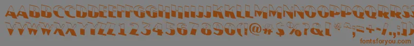 JasperttlbwdnRegular Font – Brown Fonts on Gray Background