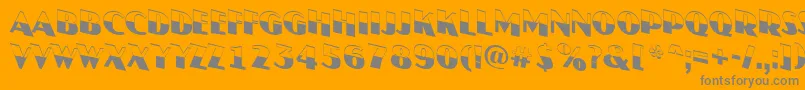 JasperttlbwdnRegular Font – Gray Fonts on Orange Background