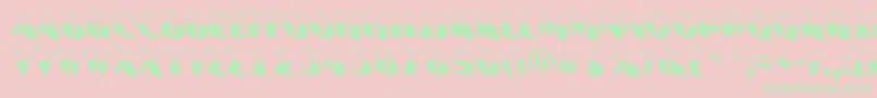 JasperttlbwdnRegular-fontti – vihreät fontit vaaleanpunaisella taustalla