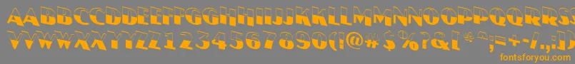 Weitere Informationen zur JasperttlbwdnRegular-Schriftart JasperttlbwdnRegular-Schriftart – Orangefarbene Schriften auf grauem Hintergrund