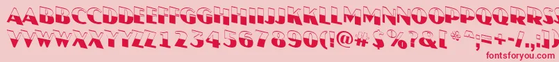 JasperttlbwdnRegular Font – Red Fonts on Pink Background