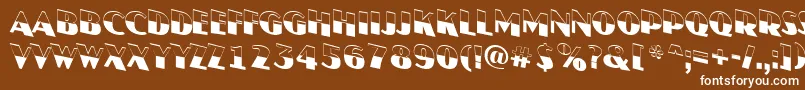 JasperttlbwdnRegular Font – White Fonts on Brown Background