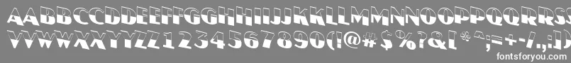 フォントJasperttlbwdnRegular – 灰色の背景に白い文字