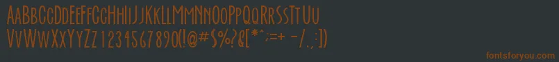 Everafte Font – Brown Fonts on Black Background