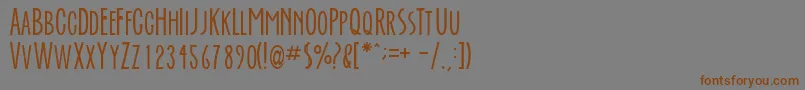 Everafte Font – Brown Fonts on Gray Background