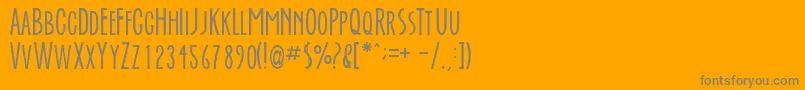 Everafte Font – Gray Fonts on Orange Background