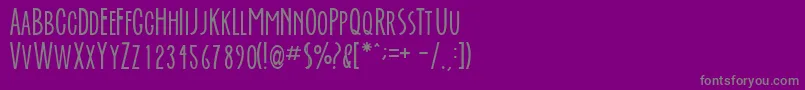 Everafte Font – Gray Fonts on Purple Background