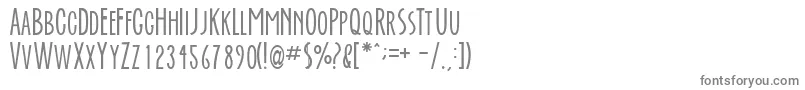 Everafte Font – Gray Fonts on White Background