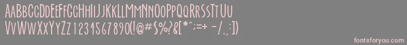 Everafte Font – Pink Fonts on Gray Background