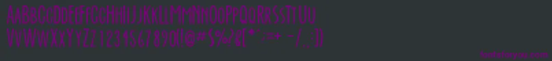 Everafte Font – Purple Fonts on Black Background