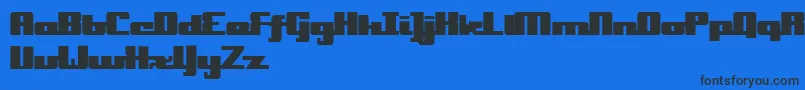 OnakiteBold Font – Black Fonts on Blue Background