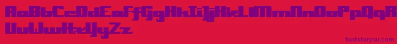 OnakiteBold Font – Purple Fonts on Red Background