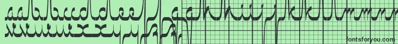 フォントEcgsaji – 緑の背景に黒い文字