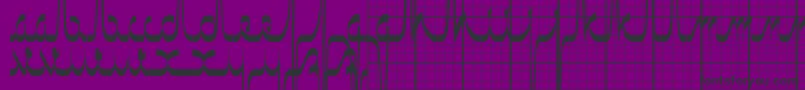 Ecgsaji Font – Black Fonts on Purple Background