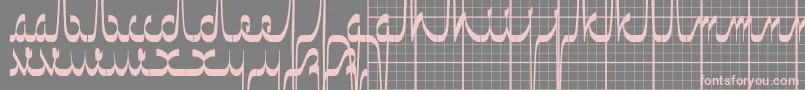 Weitere Informationen zur Ecgsaji-Schriftart Ecgsaji-Schriftart – Rosa Schriften auf grauem Hintergrund