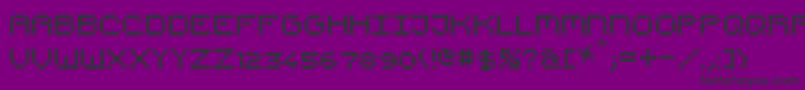 PixelCountdown Font – Black Fonts on Purple Background