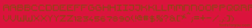 PixelCountdown Font – Brown Fonts on Red Background