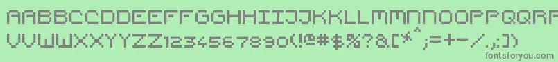 Шрифт PixelCountdown – серые шрифты на зелёном фоне