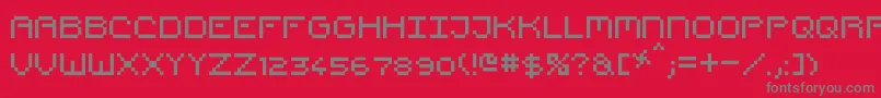 Шрифт PixelCountdown – серые шрифты на красном фоне