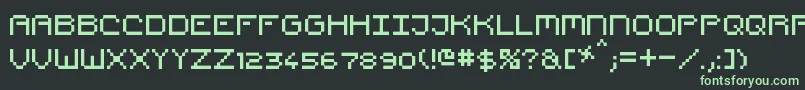 Шрифт PixelCountdown – зелёные шрифты на чёрном фоне