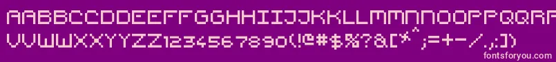 PixelCountdown Font – Pink Fonts on Purple Background