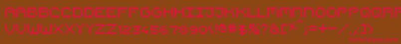 PixelCountdown Font – Red Fonts on Brown Background