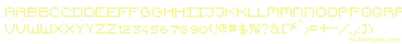 Police PixelCountdown – polices jaunes